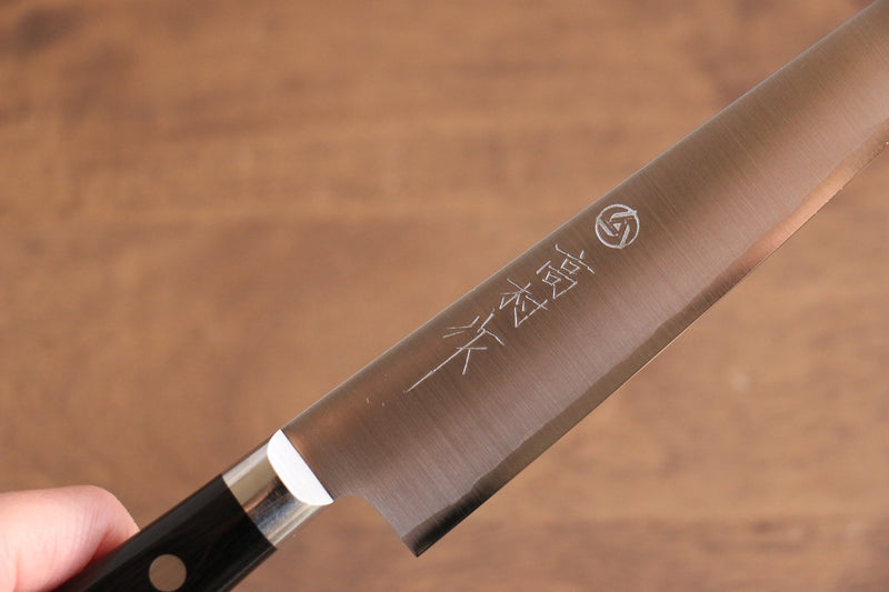 Cuchillos Takamura VG10 Terminado Migaki Petty-Utilitario  150mm Mango de Madera de Pakka Negra - Japanny-SP