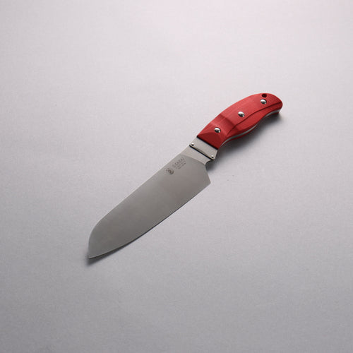 G.Sakai VG10 Santoku 165mm Mango de G-10 (rojo) - Japanny-SP