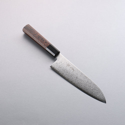 Seisuke VG10 Damasco Santoku 180mm Mango de Wenge - Japanny-SP