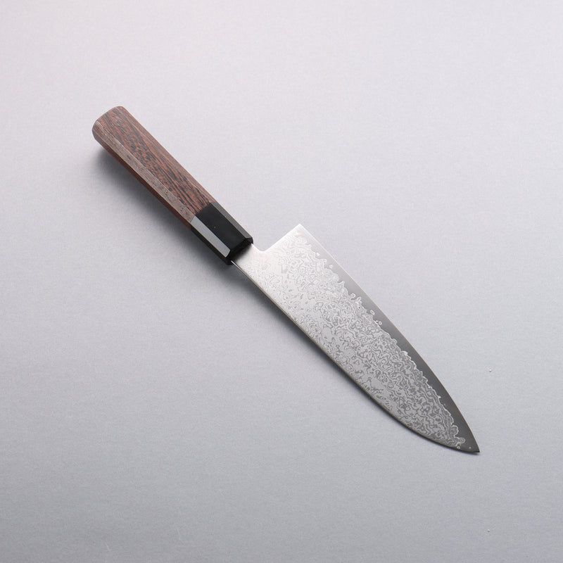 Seisuke VG10 Damasco Santoku 180mm Mango de Wenge - Japanny-SP