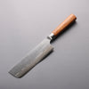 Kamo Hamono VG10 Damasco Nakiri 165mm Mango de Madera de Pakka Cafe - Japanny-SP