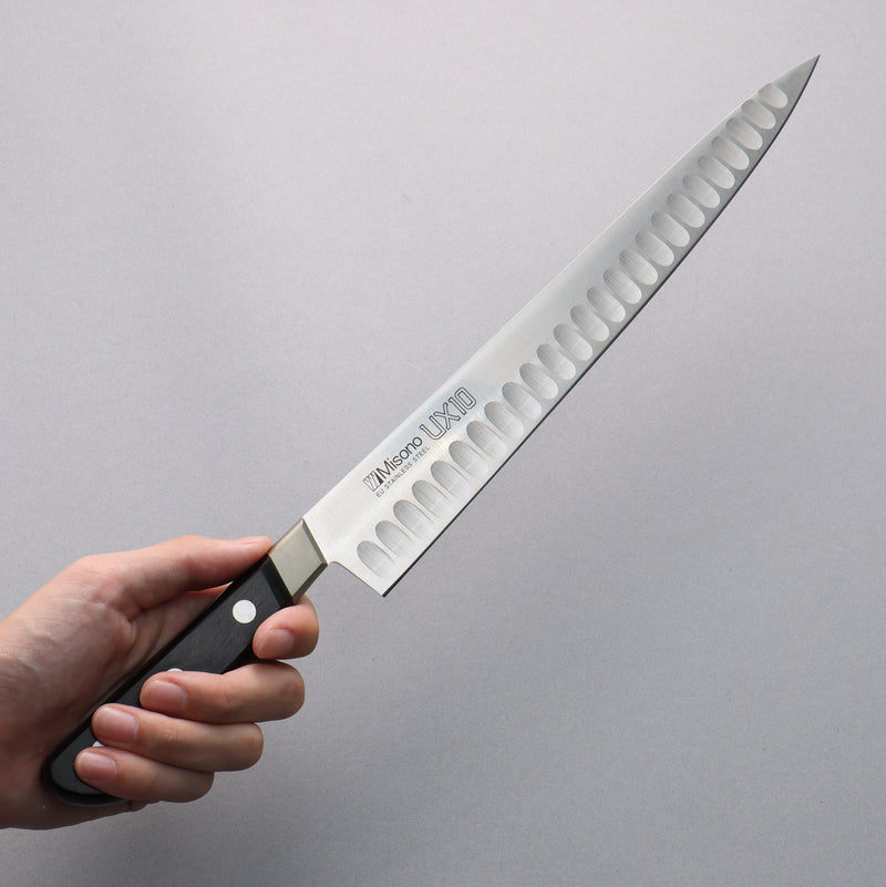 Misono UX10 Acero Inoxidable Sujihiki Salmon  270mm - Japanny-SP