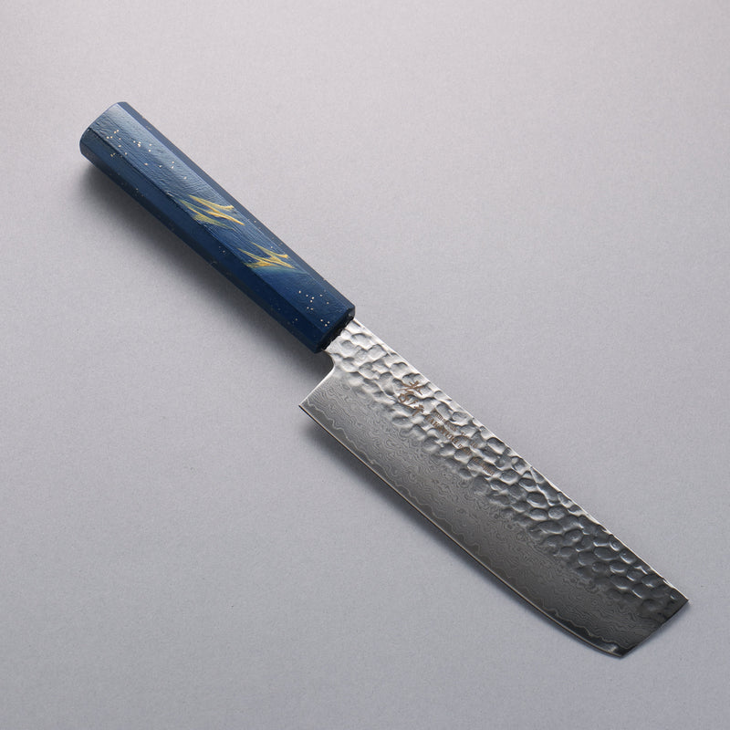 Sakai Takayuki VG10 Damasco de 33 Capas Nakiri  160mm Mango de Laquerado de arce vivo (Saiseki) - Japanny-SP