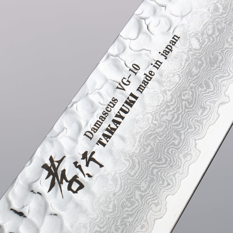 Sakai Takayuki VG10 Damasco de 33 Capas Gyuto  210mm Mango de Laquerado de arce vivo (Saiseki) - Japanny-SP