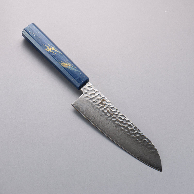 Sakai Takayuki VG10 Damasco de 33 Capas Santoku  170mm Mango de Laquerado de arce vivo (Saiseki) - Japanny-SP