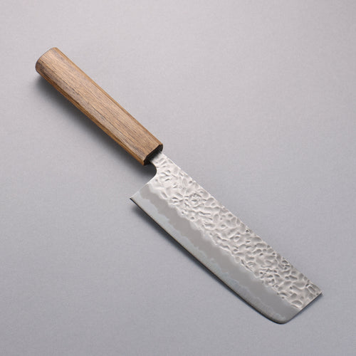 Oul Acero Blanco No.1 Martillado Nakiri 165mm Mango de Roble - Japanny-SP