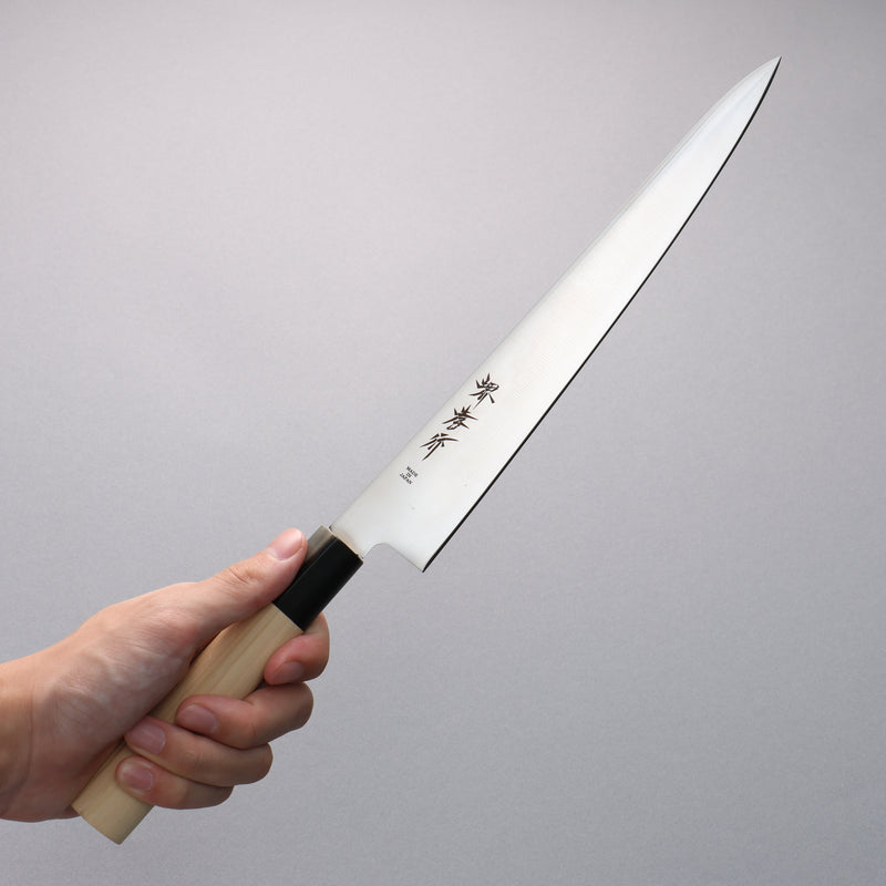 Sakai Takayuki INOX Acero Sujihiki  240mm Mango de Magnolia - Japanny-SP