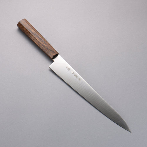 Kanetsune Ichizu VG10 Sujihiki  240mm Mango de Madera de Pakka Cafe - Japanny-SP