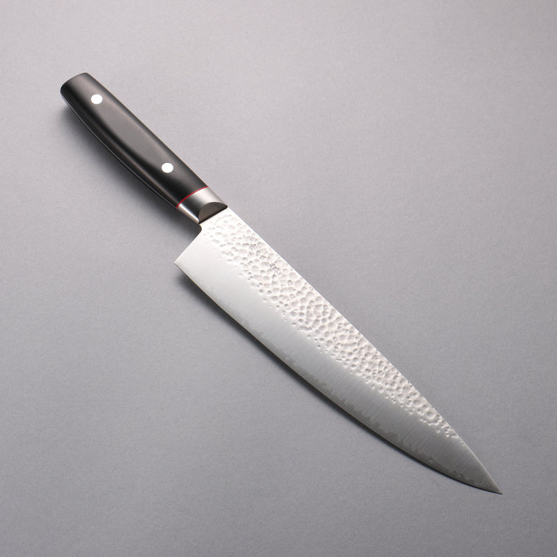 Seisuke PRO-J VG10 Martillado Gyuto  230mm Mango de Micarta Negra - Japanny-SP