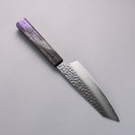 Sakai Takayuki Rinnou VG10 de 33 Capas Damasco Kengata Santoku Cuchillo Japones 160mm Mango de Mango Lacado Purpura - Japanny-SP