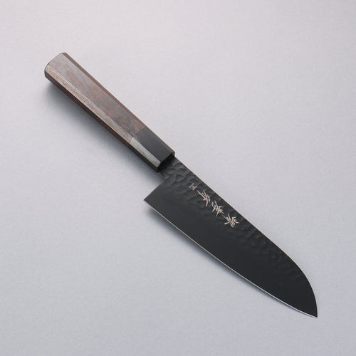 Sakai Takayuki Kurokage VG10 Martillado Cubierto de Teflon Santoku  170mm Mango de Wenge - Japanny-SP