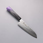 Sakai Takayuki Rinnou VG10 de 33 Capas Damasco Santoku Cuchillo Japones 170mm Mango de Mango Lacado Purpura - Japanny-SP