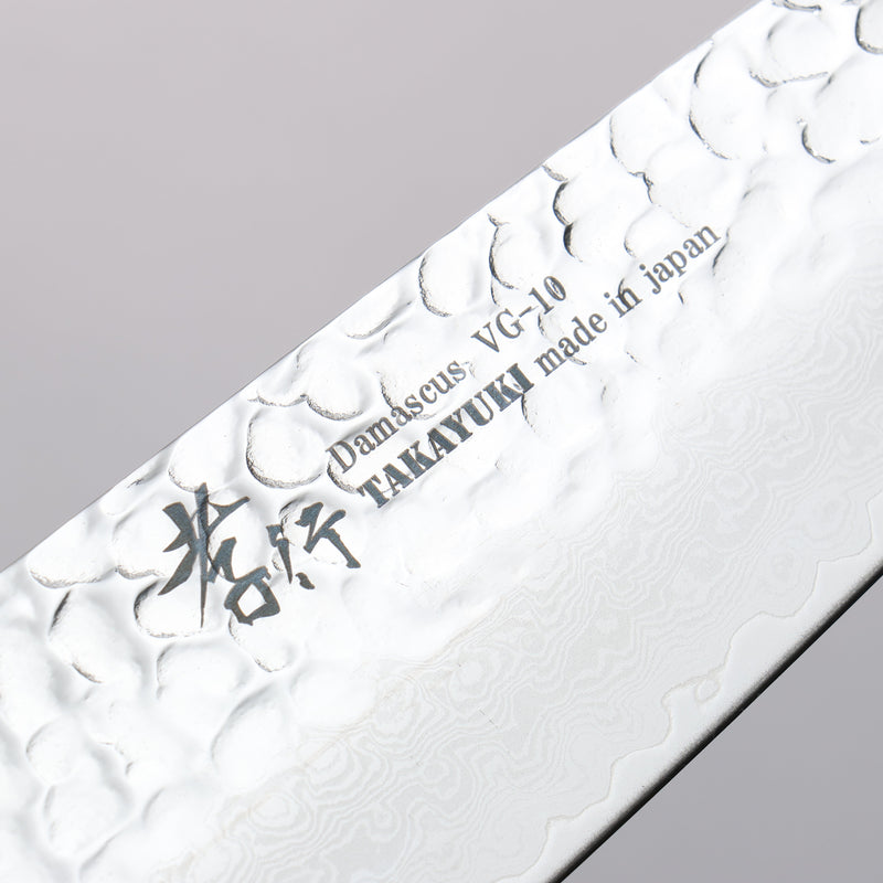 Sakai Takayuki VG10 Damasco de 33 Capas Kengata Santoku  160mm Mango de Laquerado de arce vivo (Seiren) - Japanny-SP