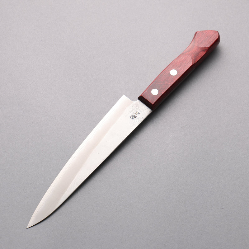 Nao Yamamoto Acero de Plata No.3 Nashiji Petty-Utilitario 160mm Mango de Madera de pakka roja - Japanny-SP