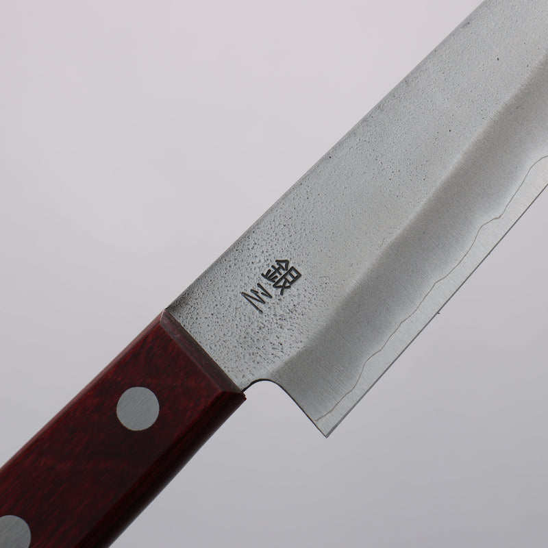 Nao Yamamoto Acero de Plata No.3 Nashiji Petty-Utilitario 160mm Mango de Madera de pakka roja - Japanny-SP