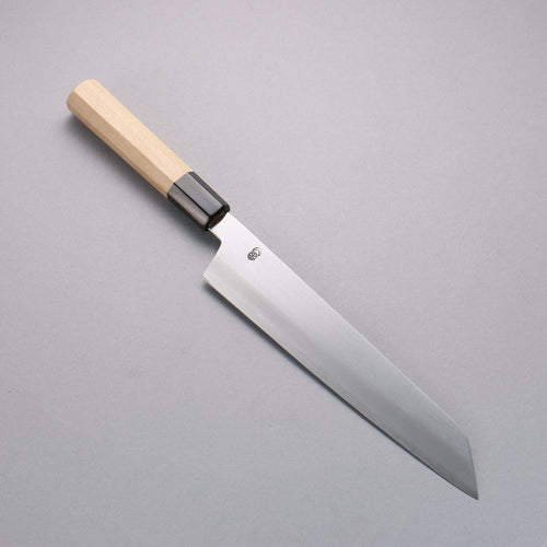 Kikuzuki Acero Blanco No.2 Kasumitogi Kiritsuke Gyuto  240mm Mango de Magnolia - Japanny-SP