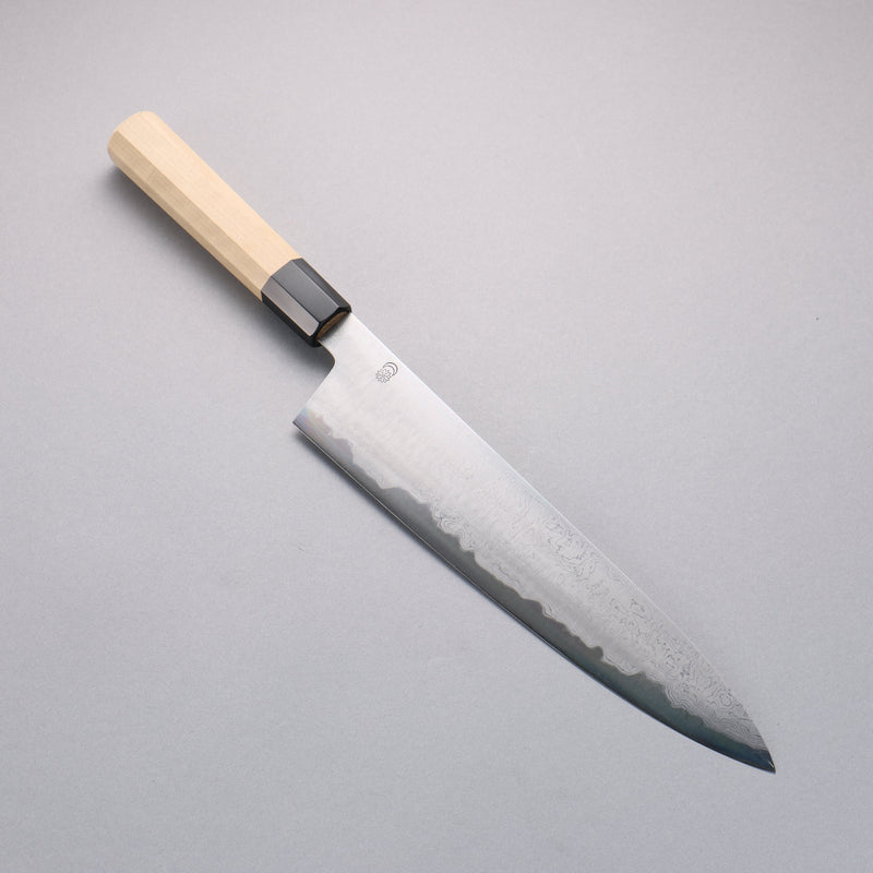 Kikuzuki Acero Azul No.1 Damasco Gyuto  270mm Mango de Magnolia - Japanny-SP