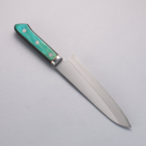 Sakai Kikumori Acero Azul No.1 Gyuto Cuchillo Japones 175mm Mango de Madera de pakka verde - Japanny-SP