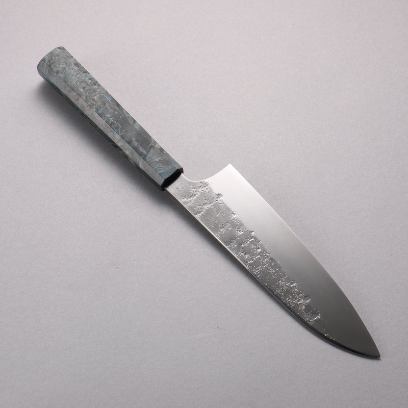 Seisuke Acero de Plata No.3 Nashiji Santoku 180mm Mango de Madera estabilizada - Japanny-SP