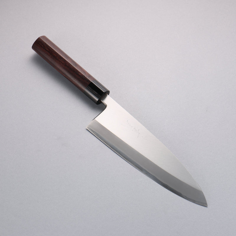 Jikko Acero de Plata No.3 Deba 210mm Mango de Shitan - Japanny-SP