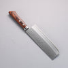 Kunihira Sairyu VG10 Damasco Nakiri 165mm Mango de Madera de pakka de caoba - Japanny-SP