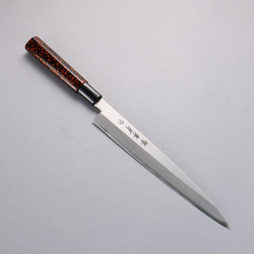 Sakai Takayuki Shikisai Kincha INOX Yanagiba  Mango de Laquerado Con funda - Japanny-SP