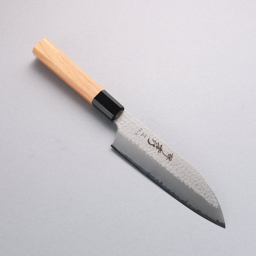 Sakai Takayuki VG5 Martillado Santoku 165mm Mango de Magnolia (virola: plastico negro）  Kataoka - Japanny-SP