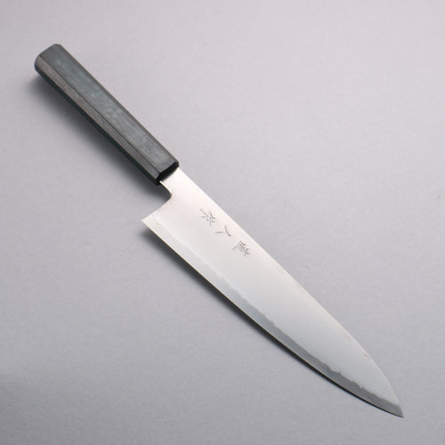 Naohito Myojin SG2 Kasumitogi Gyuto 240mm Mango de Roble (teñido de índigo) - Japanny-SP