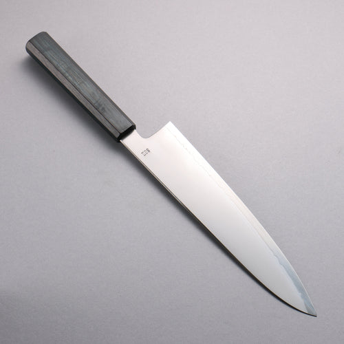 Naohito Myojin SG2 Kasumitogi Gyuto 240mm Mango de Roble (teñido de índigo) - Japanny-SP