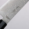 Toshitaka Seisuke VG10 Damasco de 65 Capas Santoku 180mm Mango de Ébano (Anillo Maple y Férula Cuerno de búfalo de agua) - Japanny-SP