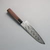 Seisuke AUS10 Espejo Cruzado Santoku 180mm Mango de Palosanto (virola: madera de pakka negro) - Japanny-SP