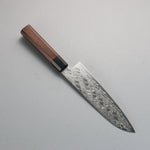 Seisuke AUS10 Espejo Cruzado Santoku 180mm Mango de Palosanto (virola: madera de pakka negro) - Japanny-SP