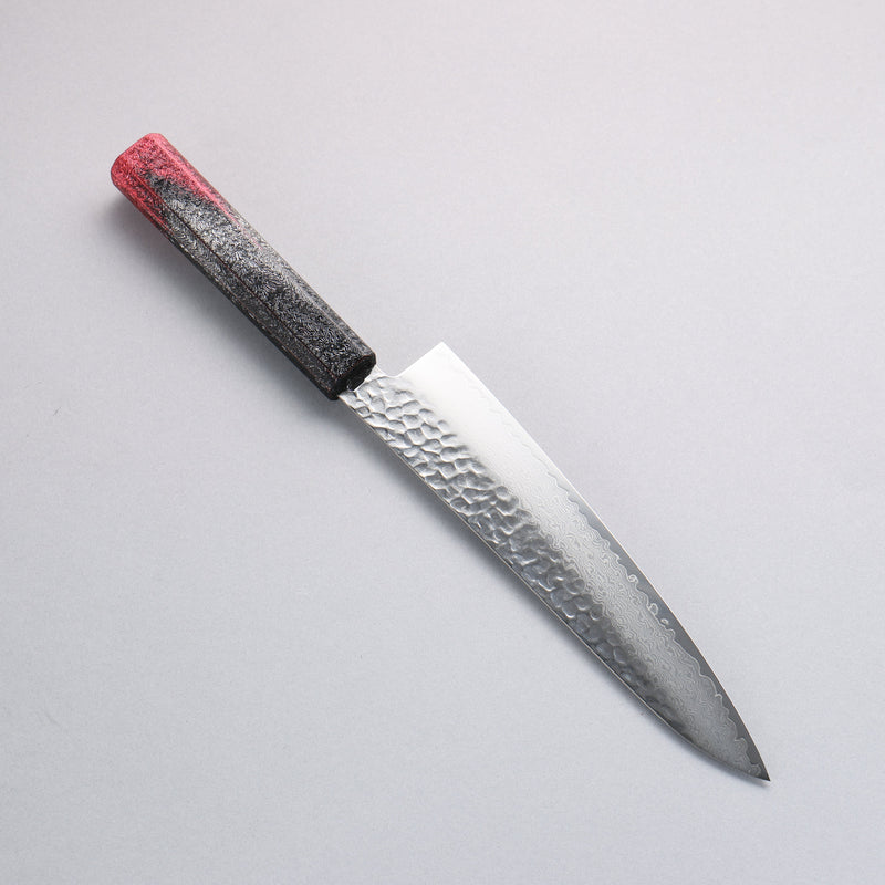 Sakai Takayuki Rinnou VG10 de 33 Capas Damasco Gyuto Cuchillo Japones 210mm Mango de Laquerado rojo - Japanny-SP