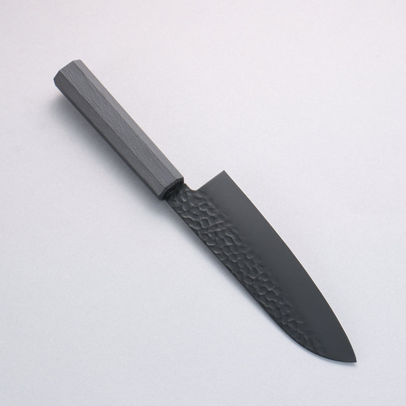 Sakai Takayuki Kurokage VG10 Martillado Cubierto de Teflon Santoku 170mm Mango de Lacado Negro - Japanny-SP