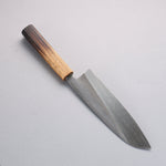 Nakaniida Acero Blanco No.2 Terminado Migaki Santoku 180mm Mango de Arce quemado - Japanny-SP