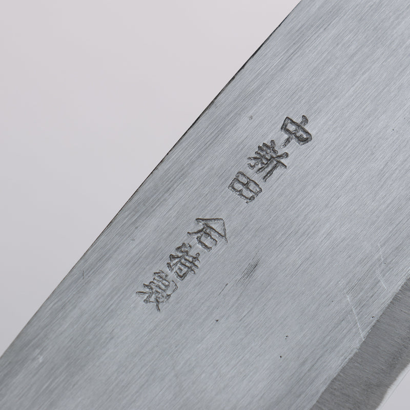 Nakaniida Acero Blanco No.2 Terminado Migaki Santoku 180mm Mango de Arce quemado - Japanny-SP