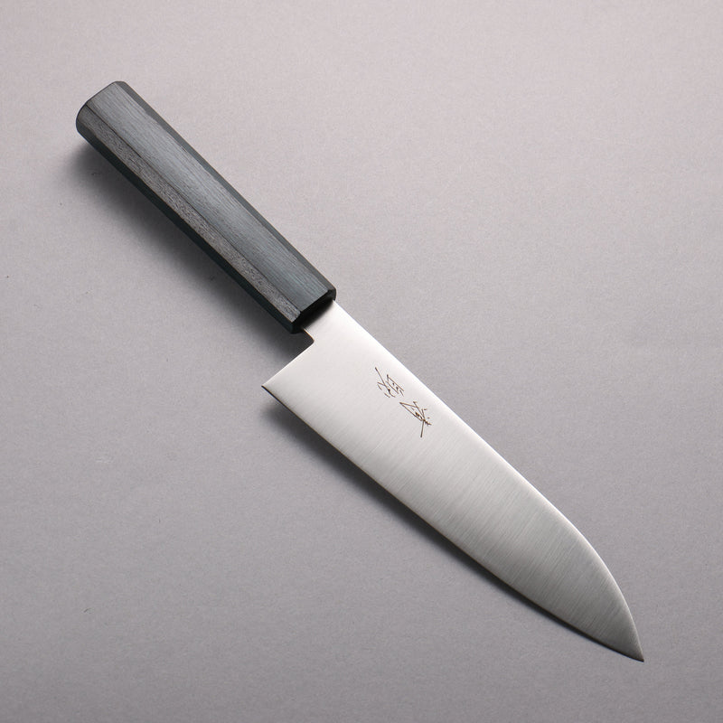 Seisuke VG10 Santoku 180mm Mango de Roble (teñido de índigo) - Japanny-SP