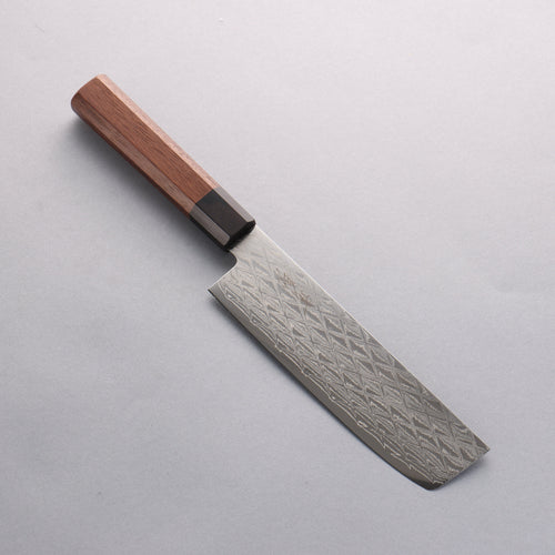 Seisuke AUS10 Espejo Cruzado Usuba 160mm Mango de Shitan (virola: madera de pakka negra) - Japanny-SP