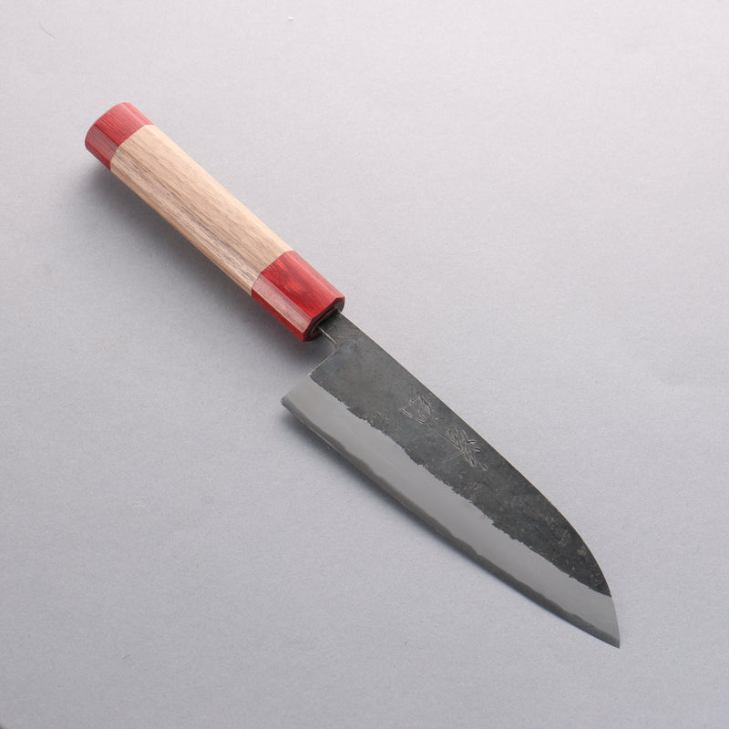 Seisuke Kurumi Acero Azul Kurouchi Santoku 165mm Mango de Nogal(doble anillo de roja) - Japanny-SP