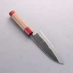 Seisuke Kurumi Acero Azul Kurouchi Santoku 165mm Mango de Nogal(doble anillo de roja) - Japanny-SP