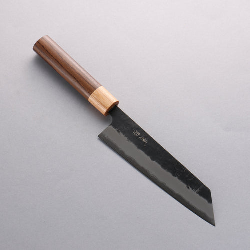 Seisuke Super Azul Nashiji Negro Bunka 170mm Mango de Palosanto (virola: madera de pakka blanco) - Japanny-SP