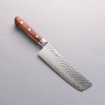 Seisuke VG10 de 17 Capas Damasco Nakiri 165mm Mango de Caoba - Japanny-SP