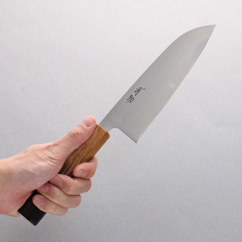 Seisuke AUS8 Coreless Santoku 180mm Mango de Arce quemado - Japanny-SP