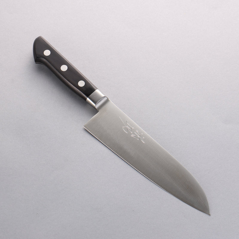 Seisuke VG1 Santoku 180mm Mango de Madera de Pakka Negra - Japanny-SP