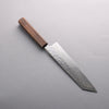 Seisuke Acero Inoxidable 440C Damasco Martilleado Terminado Migaki Kiritsuke Gyuto 210mm Mango de Roble - Japanny-SP