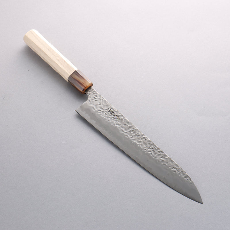 Seisuke Kumo Acero Blanco No.1 Martillado Gyuto 240mm Mango de Magnolia - Japanny-SP