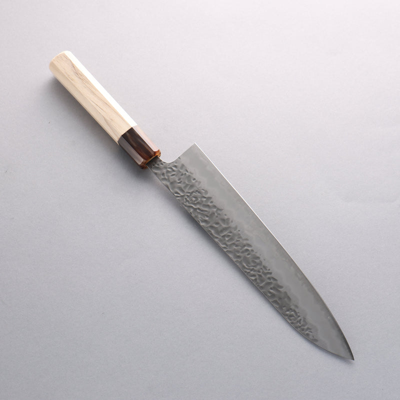 Seisuke Kumo Acero Blanco No.1 Martillado Gyuto 240mm Mango de Magnolia - Japanny-SP