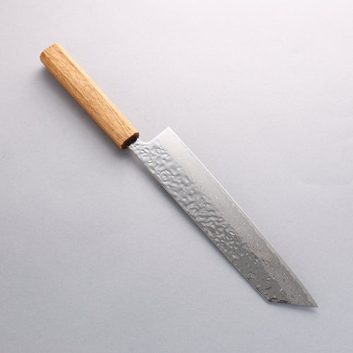 Seisuke Tsukikage AUS10 Terminado Migaki Damasco Martilleado Kiritsuke 240mm Mango de Roble - Japanny-SP