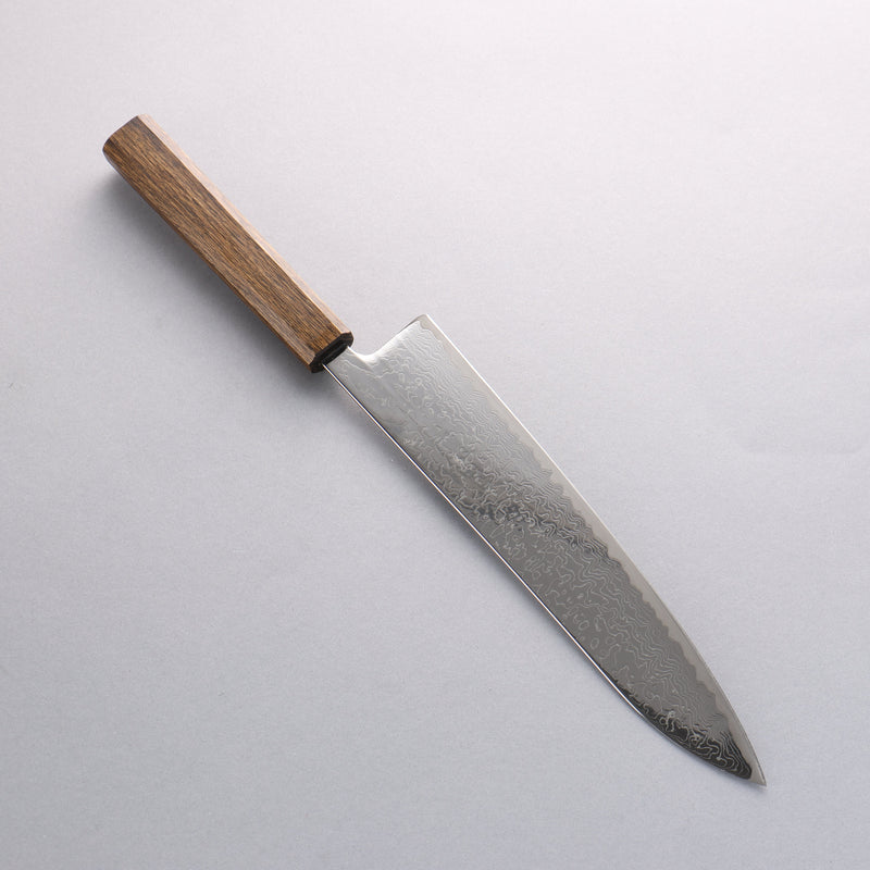 Seisuke VG10 Damasco con Terminado de Espejo Gyuto 240mm Mango de Roble - Japanny-SP