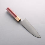 Seisuke Acero Inoxidable 440C Santoku 165mm Mango de madera de corazón púrpura (virola: Roble） - Japanny-SP